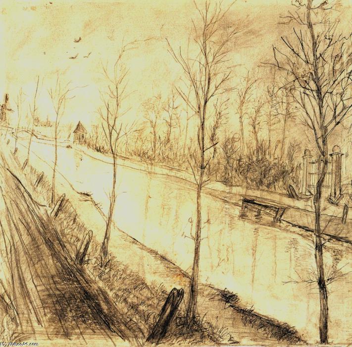 WikiOO.org - Encyclopedia of Fine Arts - Lukisan, Artwork Vincent Van Gogh - Canal