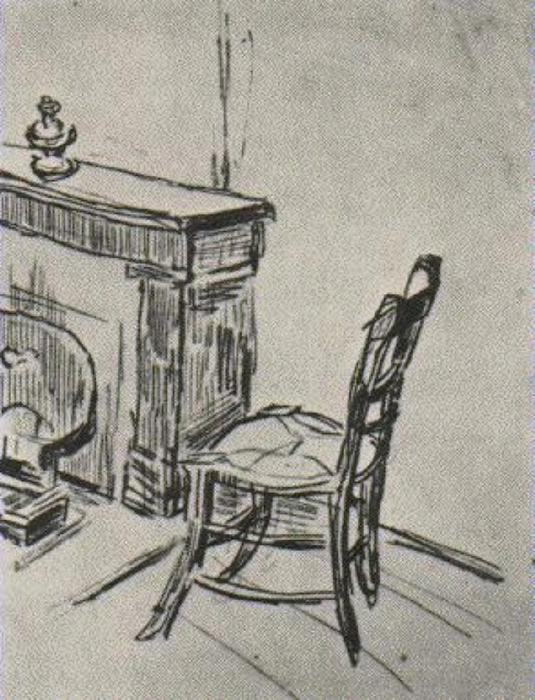 Wikioo.org - The Encyclopedia of Fine Arts - Painting, Artwork by Vincent Van Gogh - Chair near the Stove