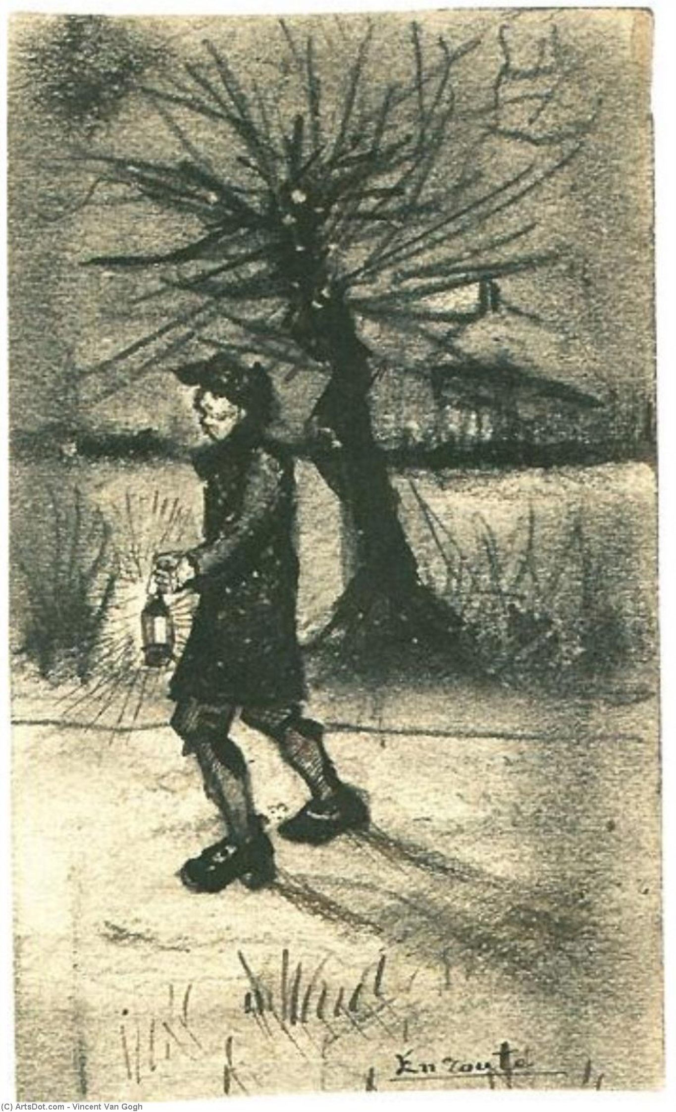 WikiOO.org - Енциклопедія образотворчого мистецтва - Живопис, Картини
 Vincent Van Gogh - Route