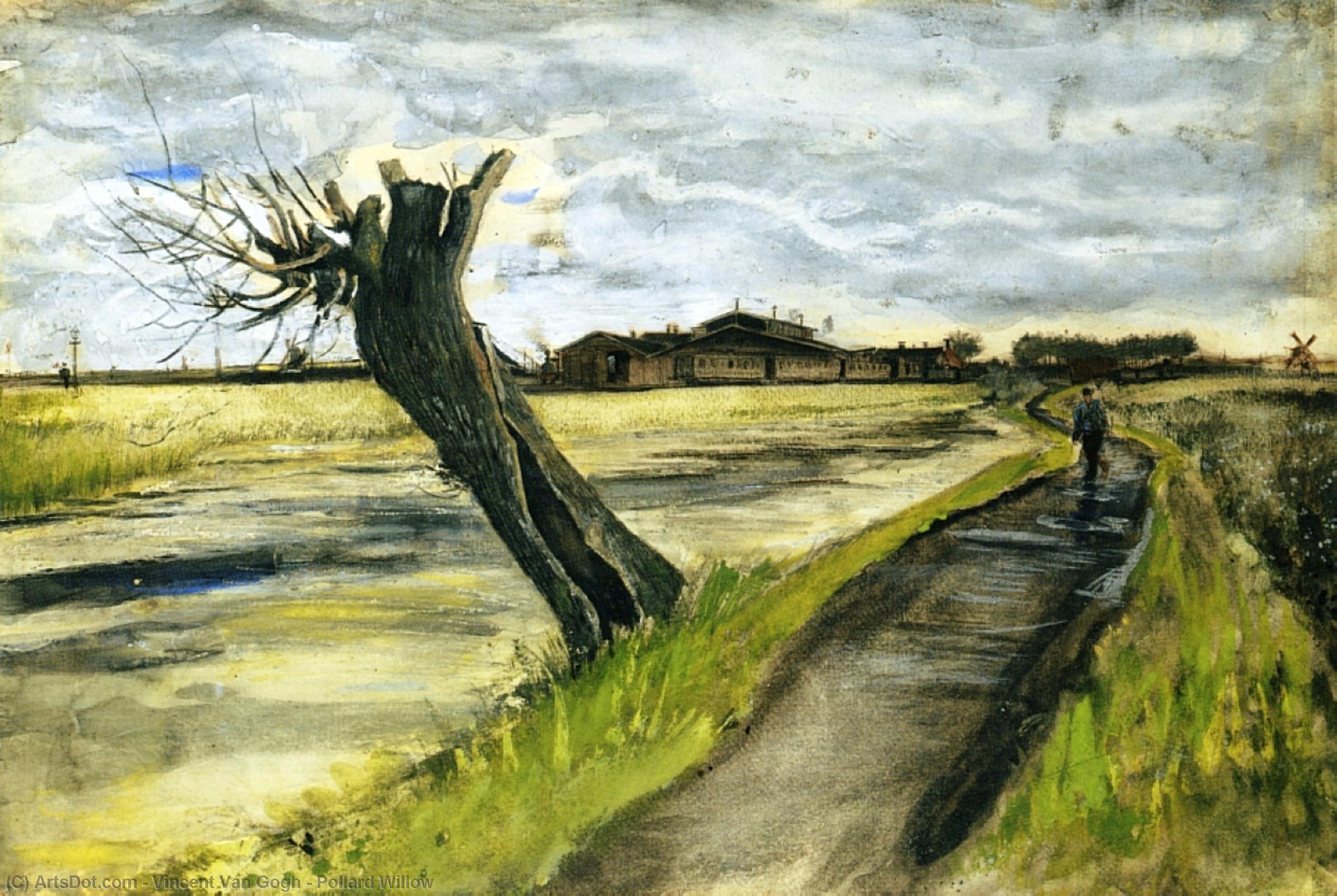 WikiOO.org - Encyclopedia of Fine Arts - Lukisan, Artwork Vincent Van Gogh - Pollard Willow