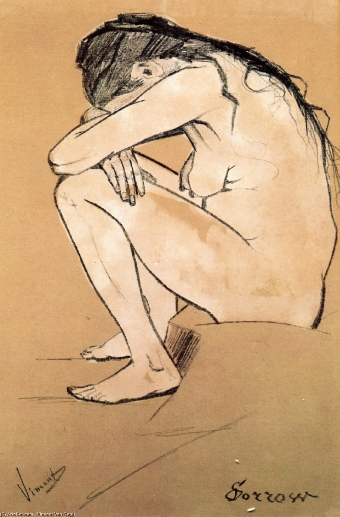 WikiOO.org - Encyclopedia of Fine Arts - Festés, Grafika Vincent Van Gogh - Sorrow
