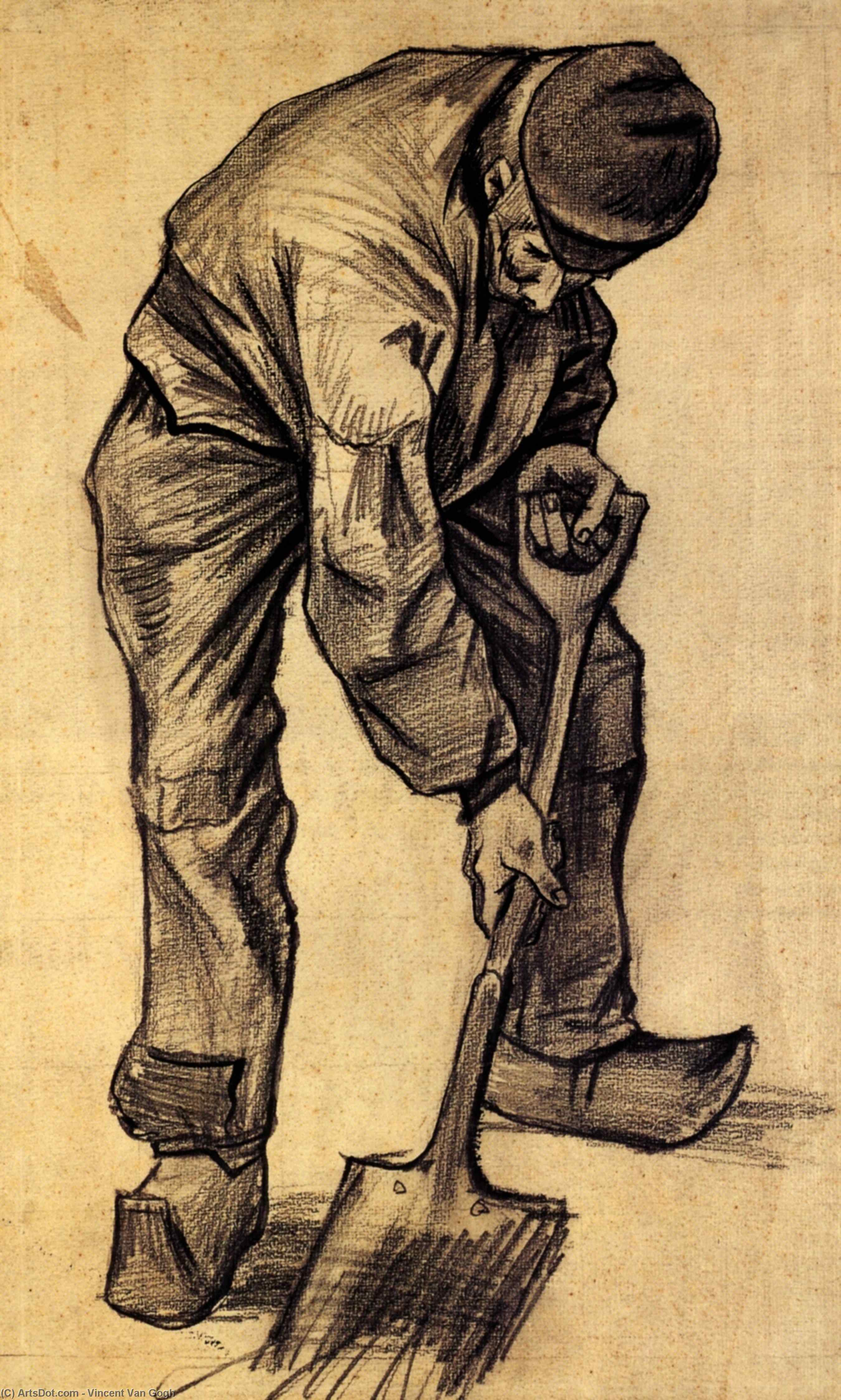 WikiOO.org - Enciclopédia das Belas Artes - Pintura, Arte por Vincent Van Gogh - Digger