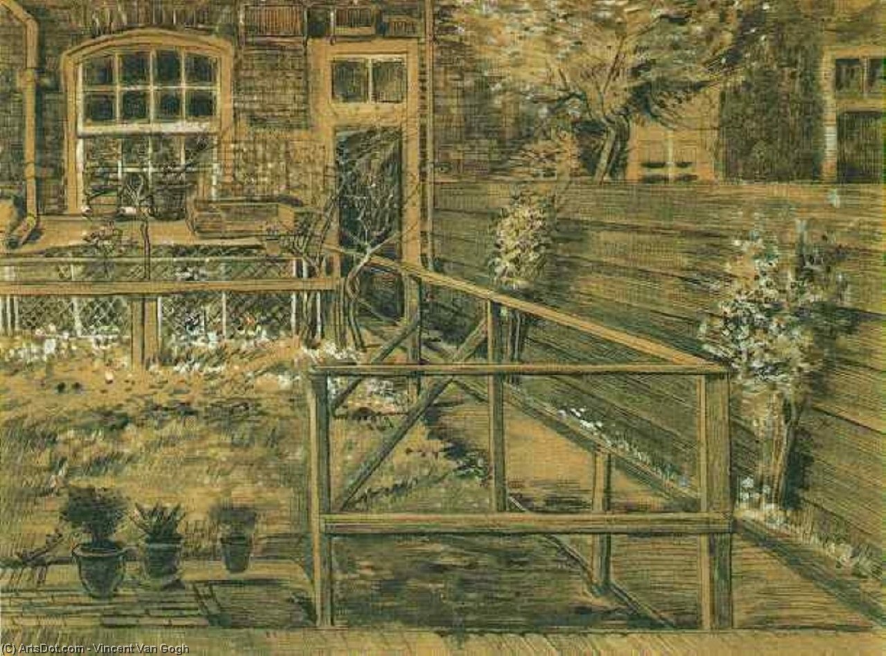 Wikioo.org - The Encyclopedia of Fine Arts - Painting, Artwork by Vincent Van Gogh - Sien's Mother's House, Closer View