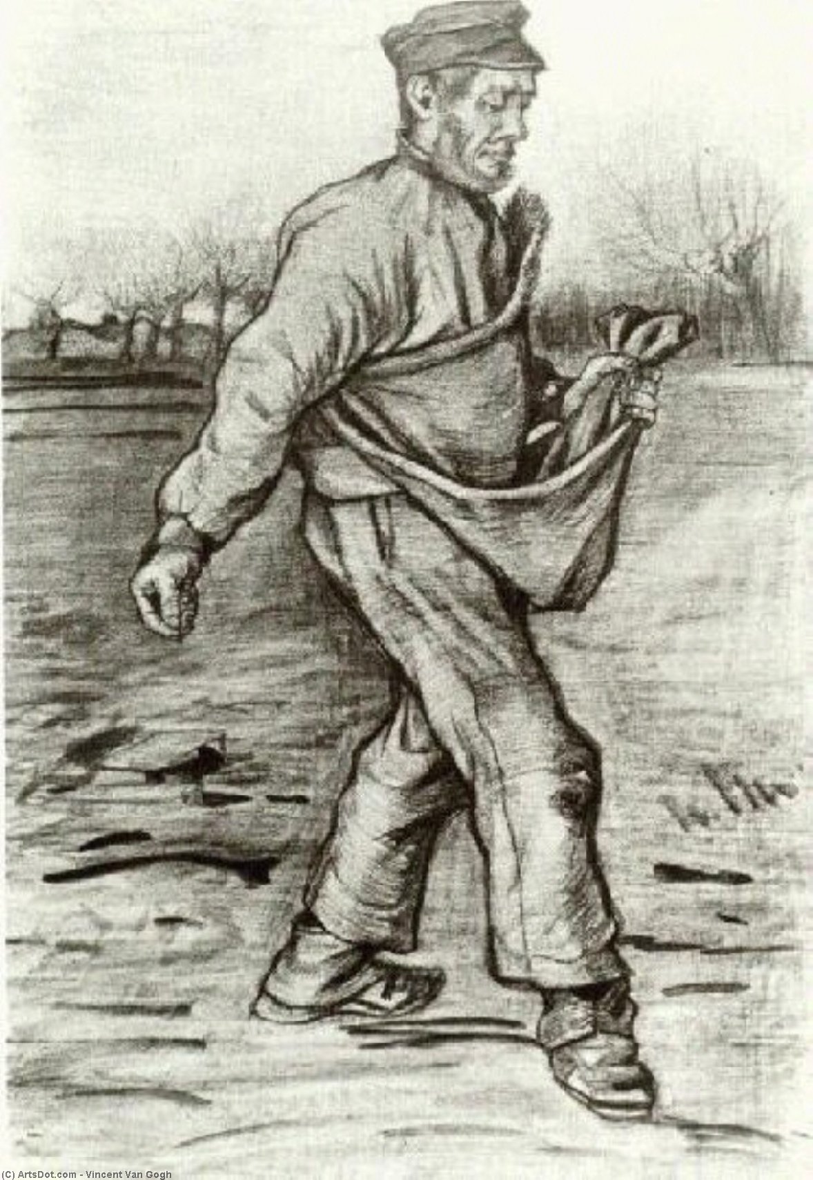 Wikioo.org - The Encyclopedia of Fine Arts - Painting, Artwork by Vincent Van Gogh - Sower (10)