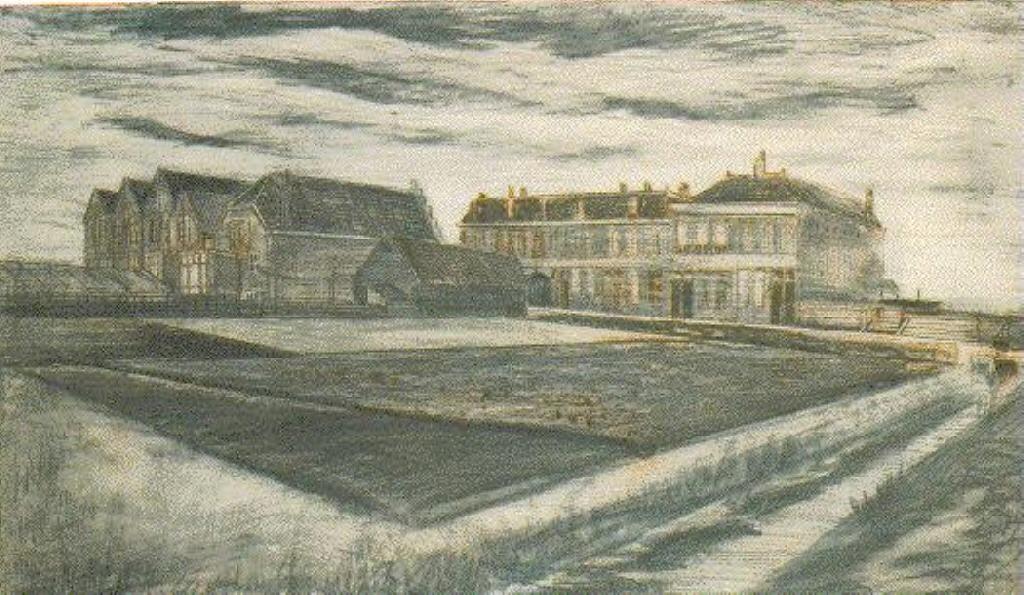 WikiOO.org - Encyclopedia of Fine Arts - Festés, Grafika Vincent Van Gogh - The Houses on Schenkweg where Van Gogh Lived