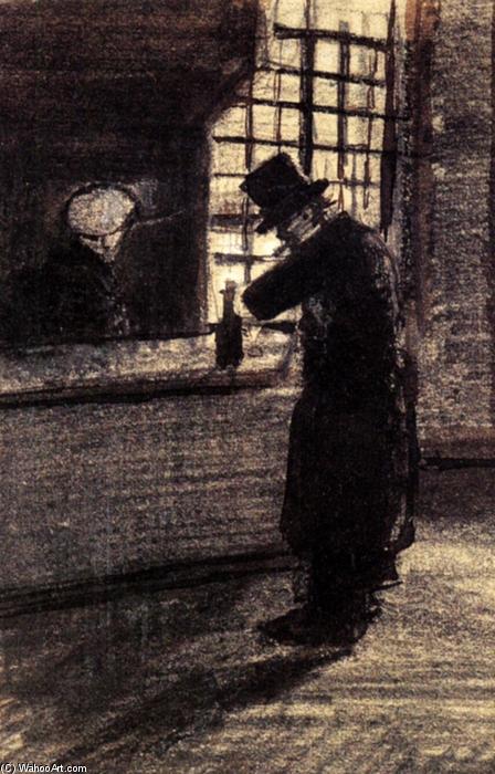 WikiOO.org - Enciklopedija likovnih umjetnosti - Slikarstvo, umjetnička djela Vincent Van Gogh - Man in a Village Inn