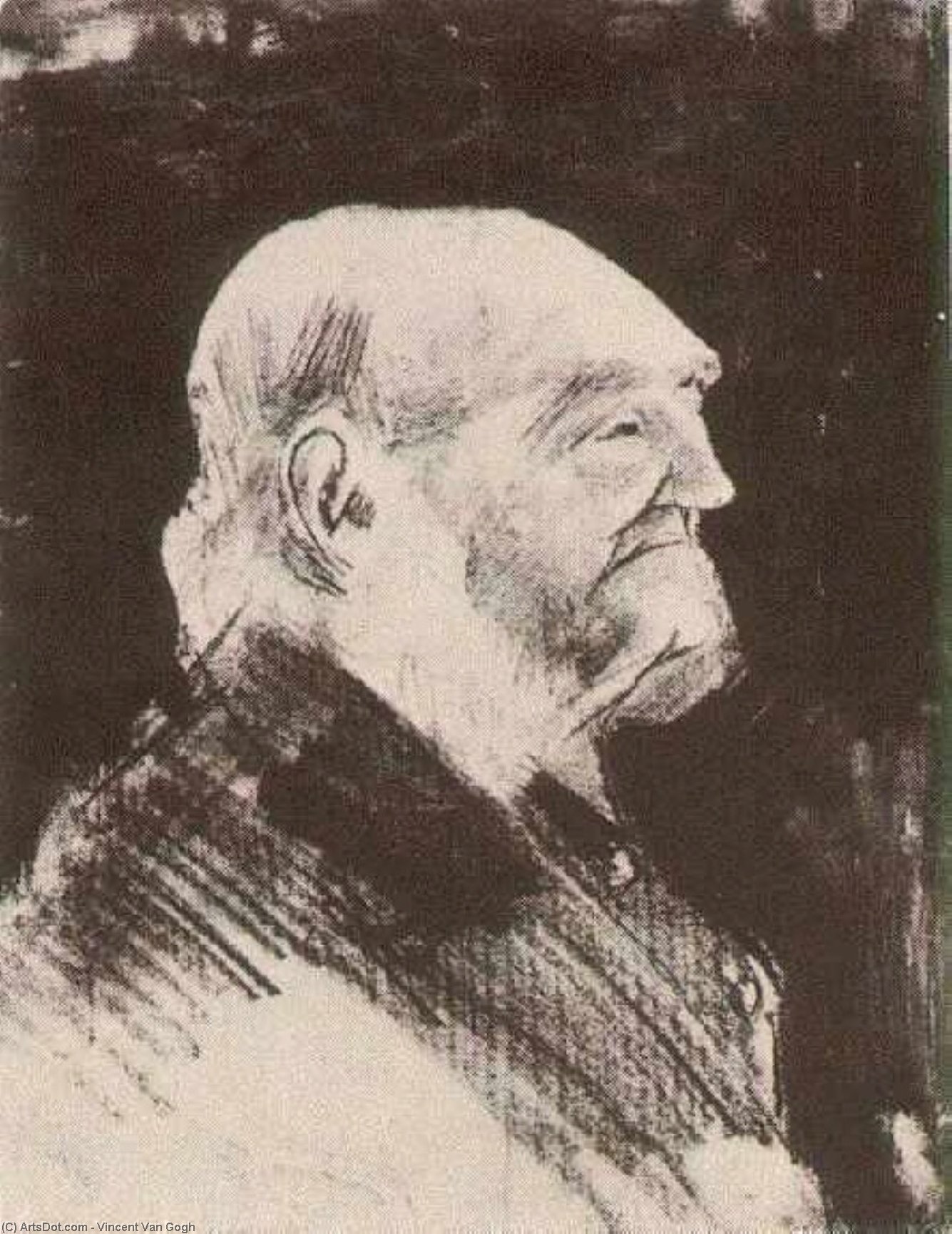 WikiOO.org - Encyclopedia of Fine Arts - Maalaus, taideteos Vincent Van Gogh - Orphan Man, Bareheaded