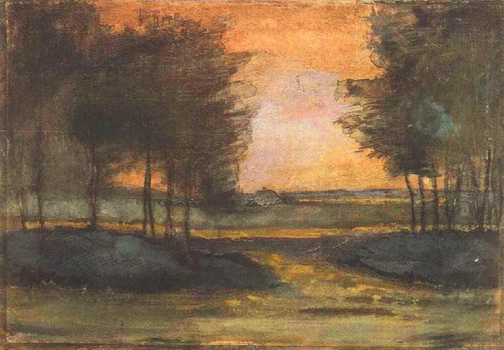 WikiOO.org - Encyclopedia of Fine Arts - Lukisan, Artwork Vincent Van Gogh - The Landscape in Drenthe