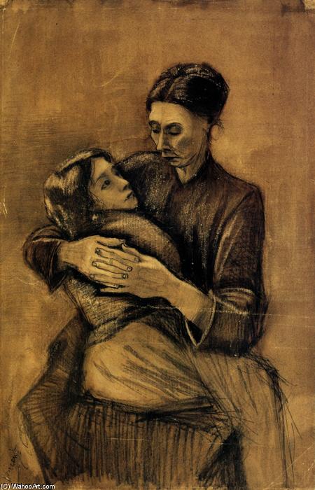 WikiOO.org - Güzel Sanatlar Ansiklopedisi - Resim, Resimler Vincent Van Gogh - Woman with a Child on Her Lap
