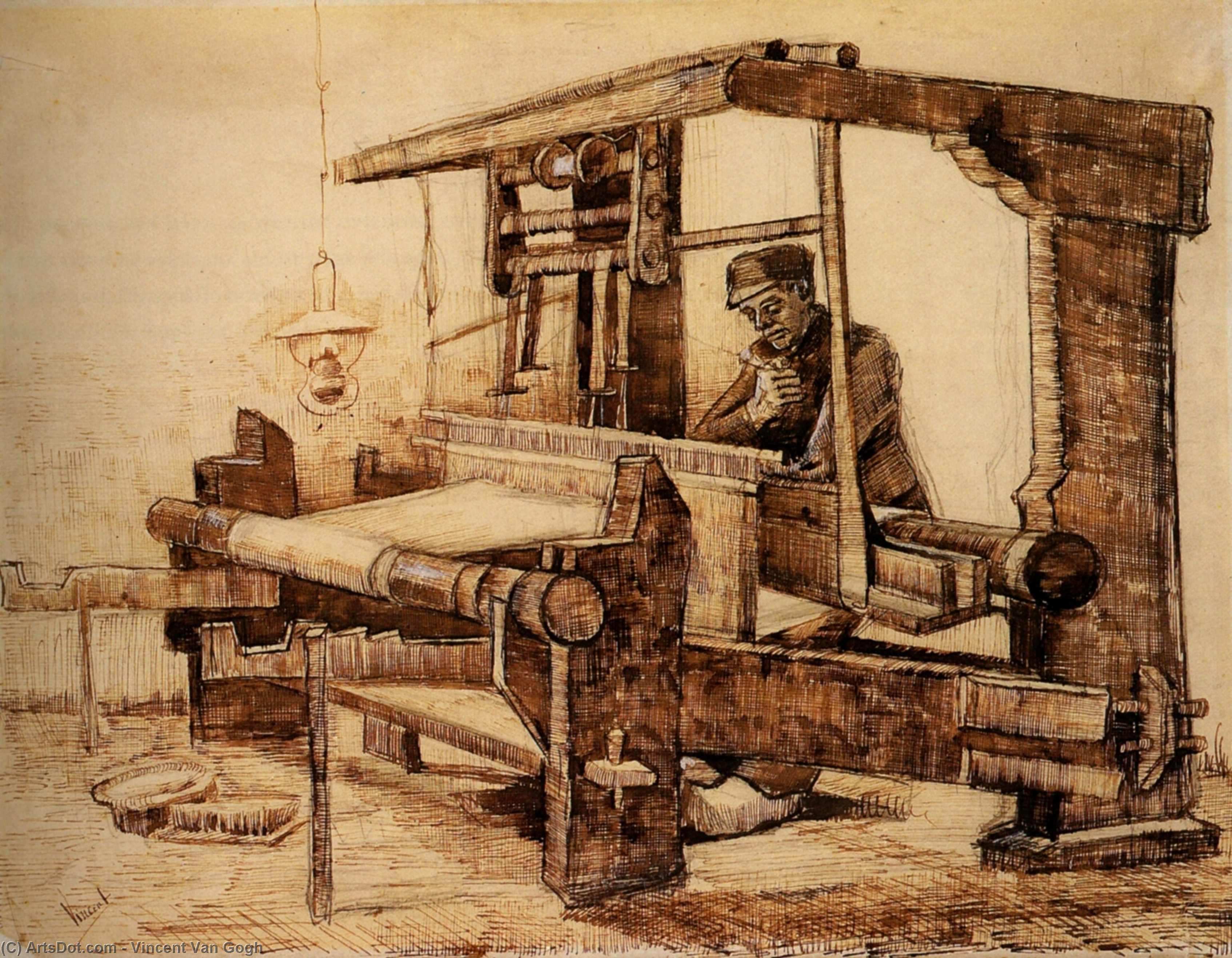 Wikioo.org - The Encyclopedia of Fine Arts - Painting, Artwork by Vincent Van Gogh - Weaver