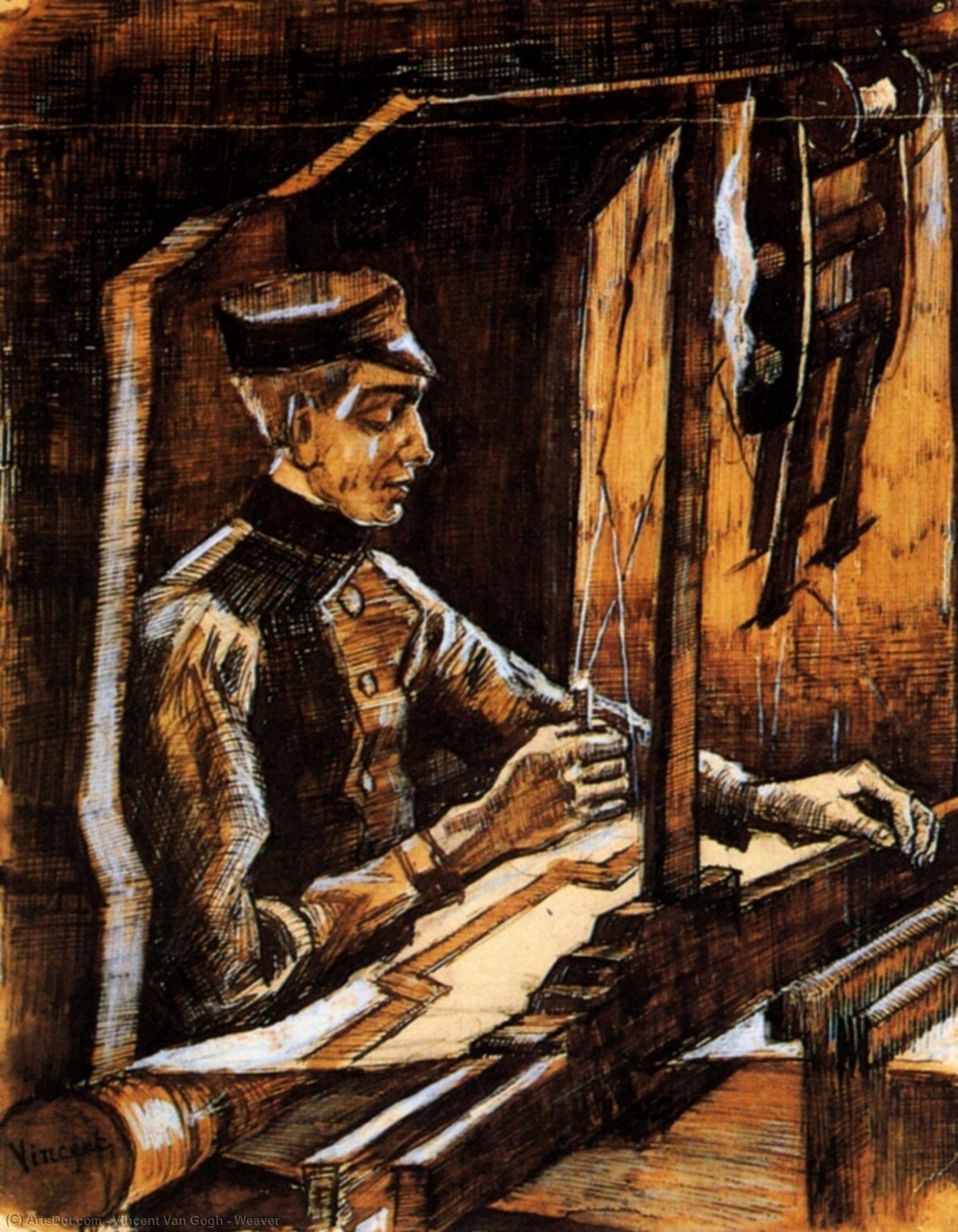 WikiOO.org - Encyclopedia of Fine Arts - Lukisan, Artwork Vincent Van Gogh - Weaver