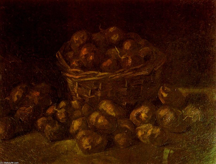 Wikioo.org - The Encyclopedia of Fine Arts - Painting, Artwork by Vincent Van Gogh - Basket of Potatoes