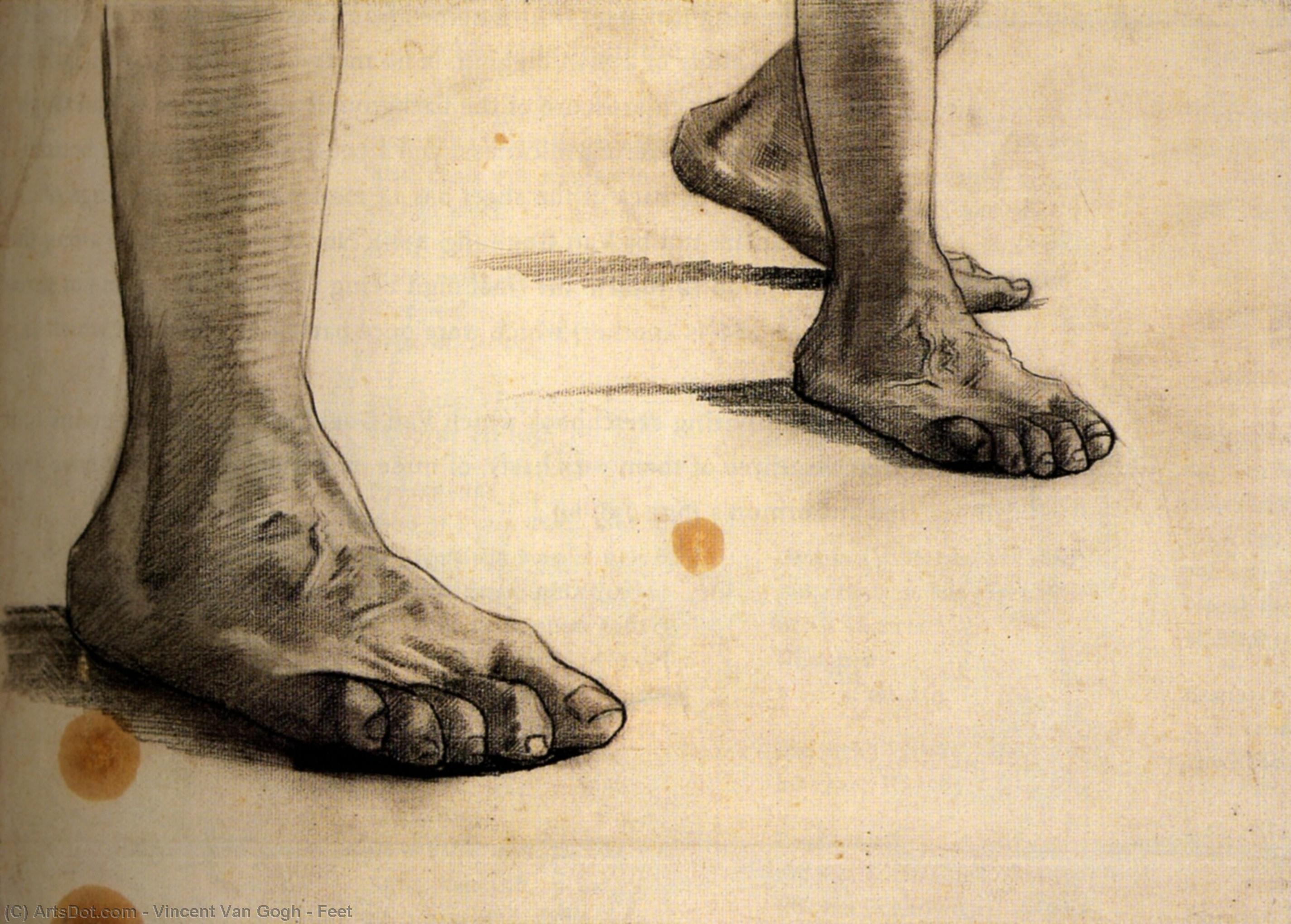 WikiOO.org - Encyclopedia of Fine Arts - Festés, Grafika Vincent Van Gogh - Feet