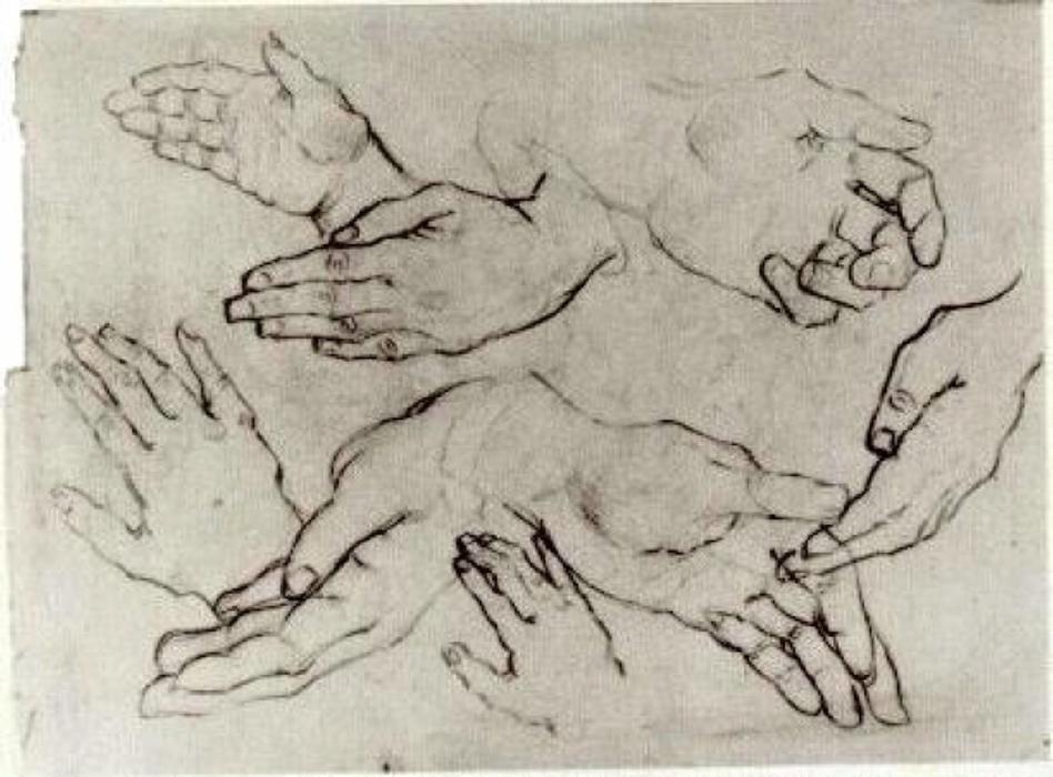 WikiOO.org - Enciklopedija likovnih umjetnosti - Slikarstvo, umjetnička djela Vincent Van Gogh - Hands
