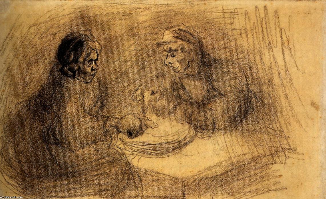 WikiOO.org - Enciclopedia of Fine Arts - Pictura, lucrări de artă Vincent Van Gogh - Man and Woman Sharing a Meal