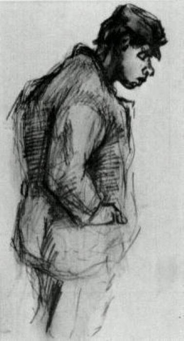 WikiOO.org – 美術百科全書 - 繪畫，作品 Vincent Van Gogh -  农民 男孩