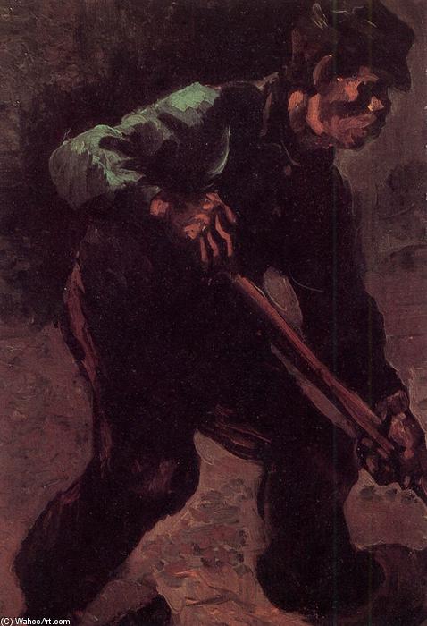 Wikioo.org - The Encyclopedia of Fine Arts - Painting, Artwork by Vincent Van Gogh - Peasant Digging