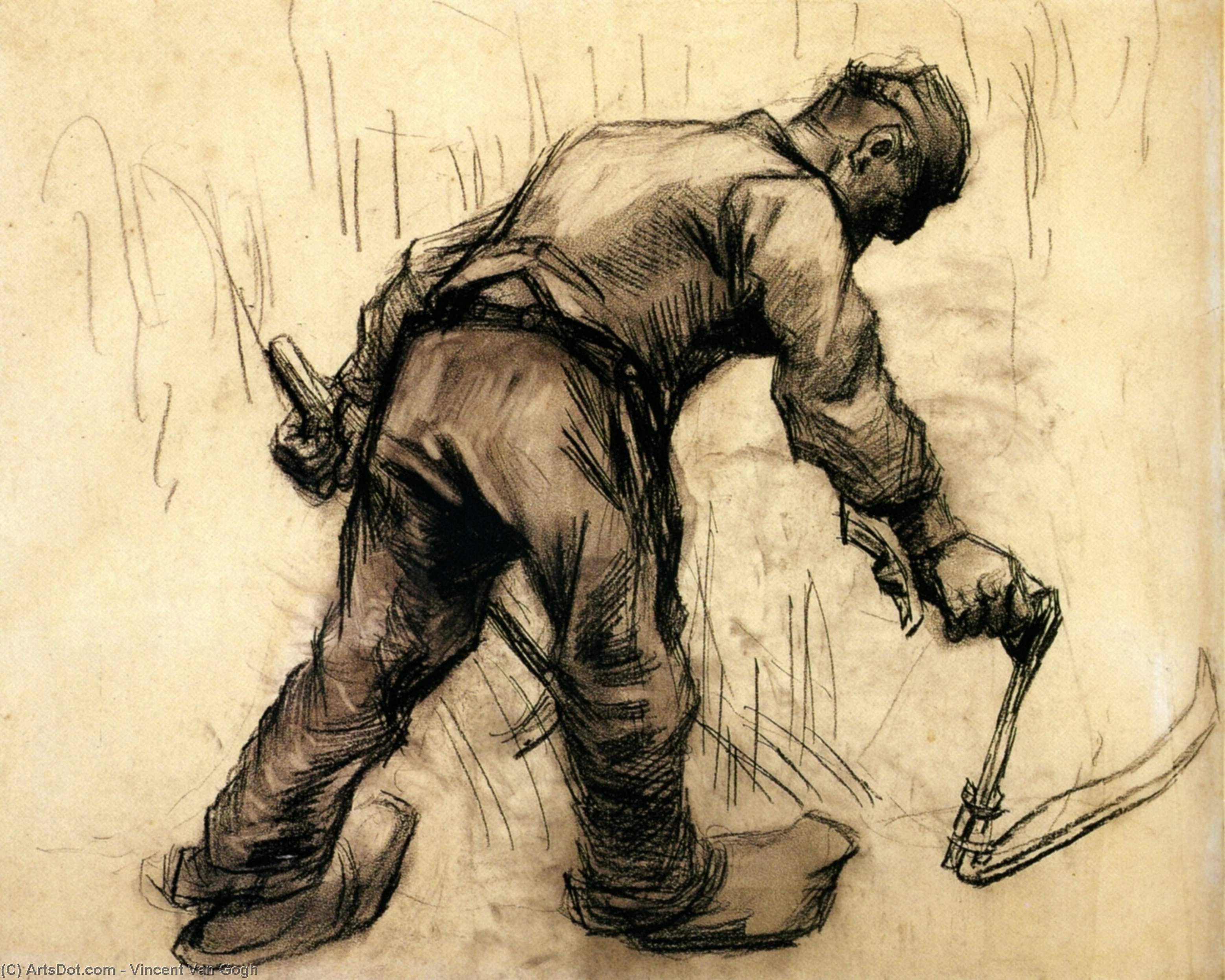WikiOO.org - Encyclopedia of Fine Arts - Lukisan, Artwork Vincent Van Gogh - Reaper