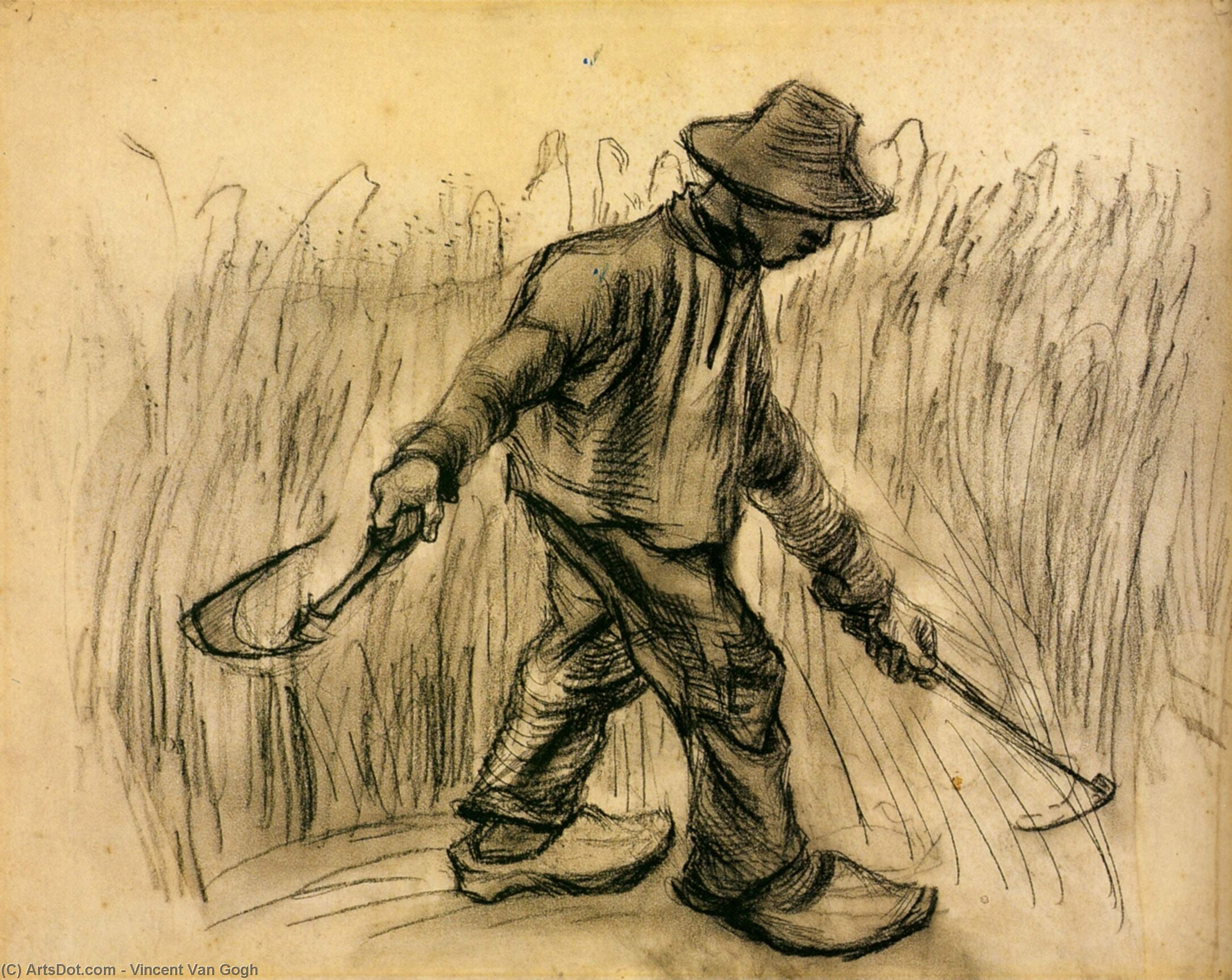 Wikioo.org - The Encyclopedia of Fine Arts - Painting, Artwork by Vincent Van Gogh - Reaper