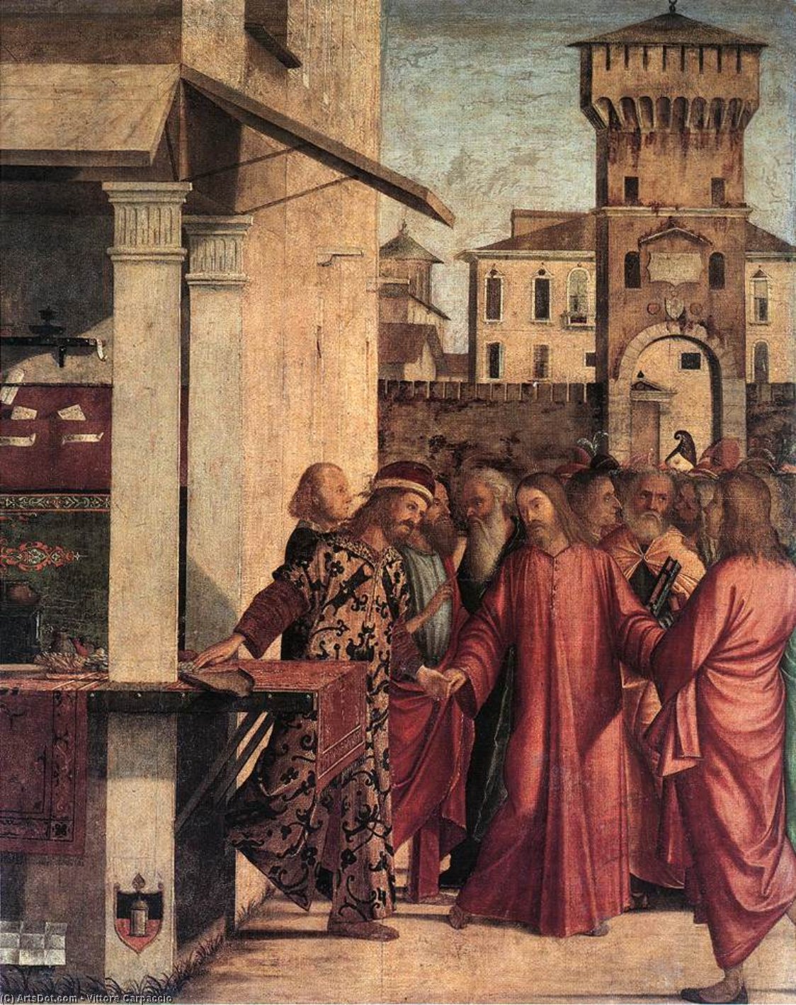 Wikioo.org - สารานุกรมวิจิตรศิลป์ - จิตรกรรม Vittore Carpaccio - The Calling of St. Matthew