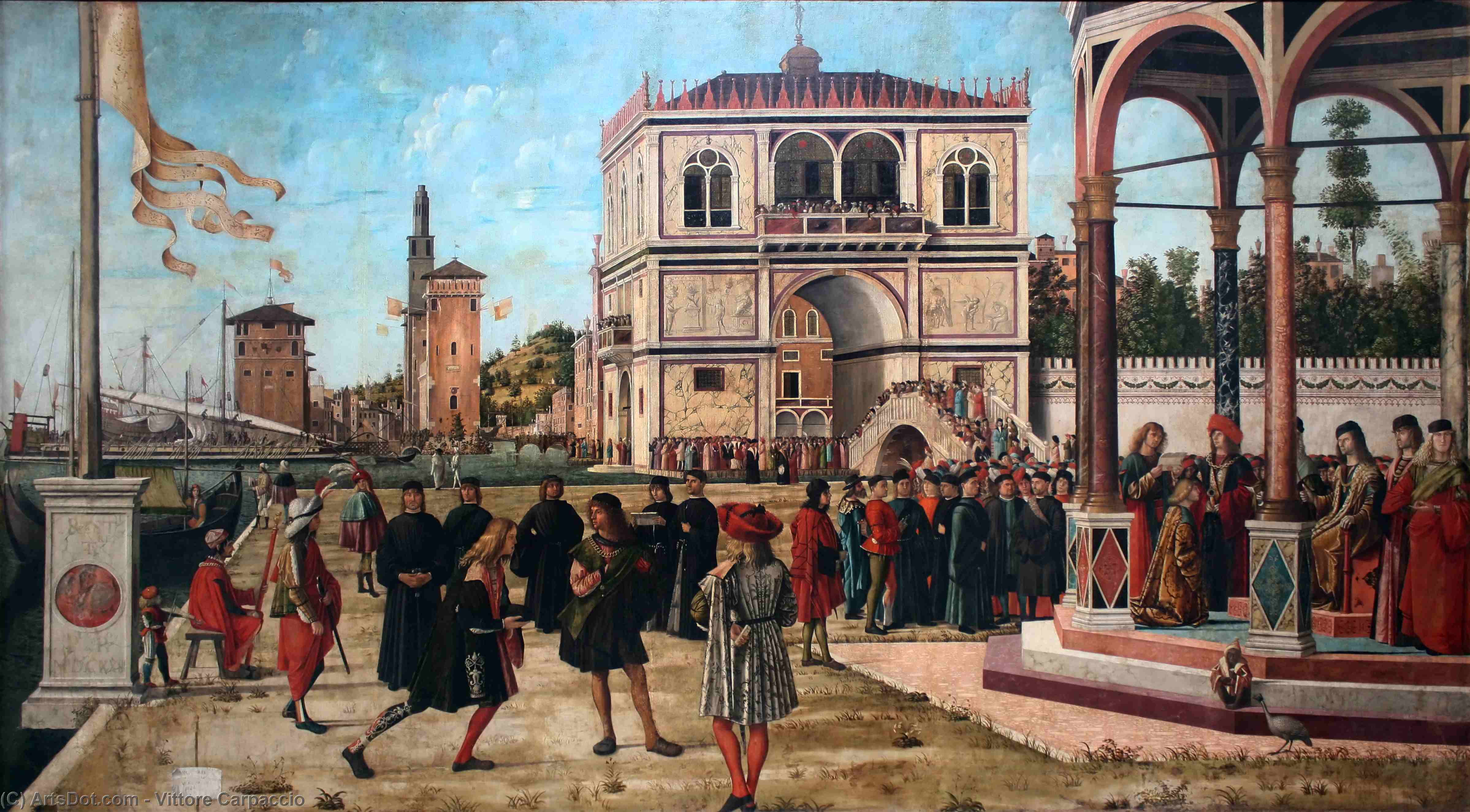 Wikioo.org - The Encyclopedia of Fine Arts - Painting, Artwork by Vittore Carpaccio - The Repatriation of the English Ambassadors