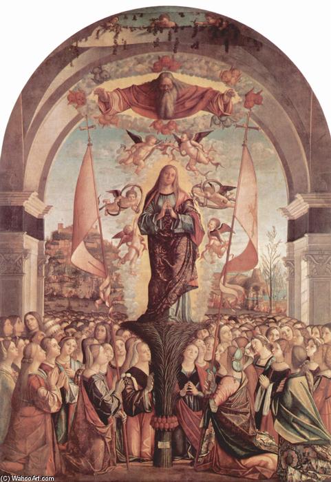 Wikioo.org - The Encyclopedia of Fine Arts - Painting, Artwork by Vittore Carpaccio - Glorification of St. Ursula and her Companions