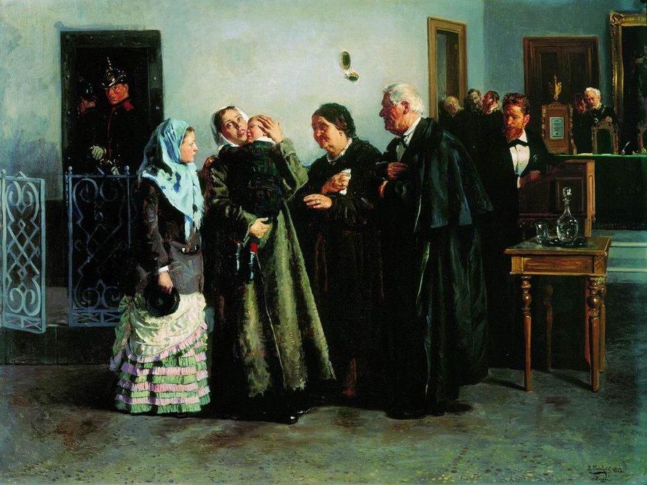Wikioo.org - The Encyclopedia of Fine Arts - Painting, Artwork by Vladimir Yegorovich Makovsky - Verdict