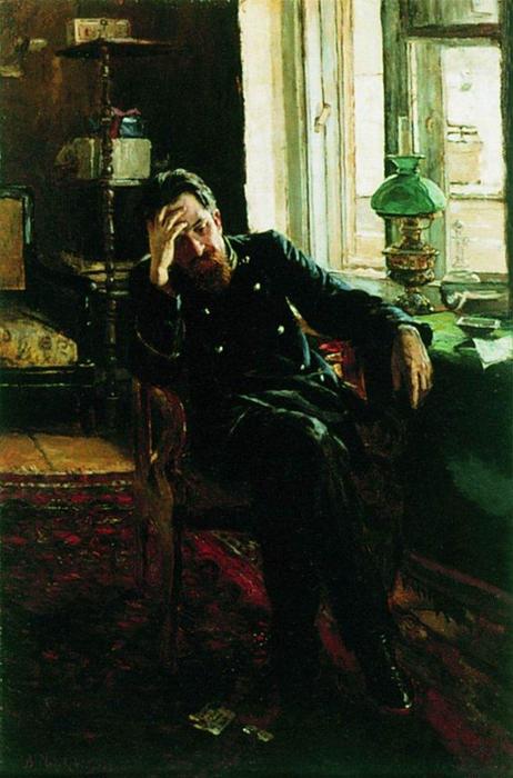 Wikioo.org - The Encyclopedia of Fine Arts - Painting, Artwork by Vladimir Yegorovich Makovsky - A letter