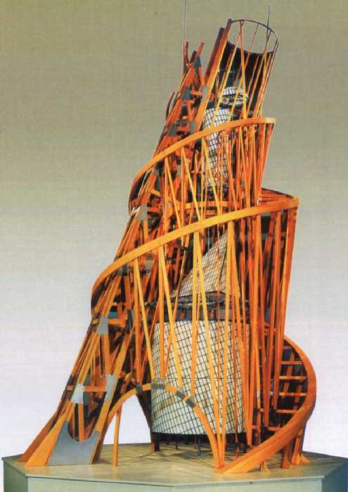 WikiOO.org - Encyclopedia of Fine Arts - Maľba, Artwork Vladimir Tatlin - Model of the monument III International