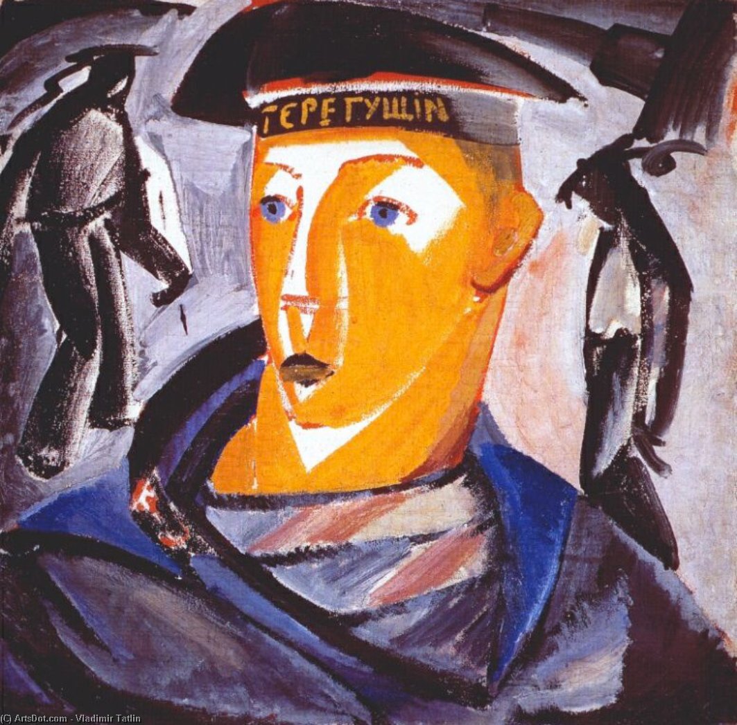 Wikioo.org – L'Encyclopédie des Beaux Arts - Peinture, Oeuvre de Vladimir Tatlin - au Marin  même  Portrait