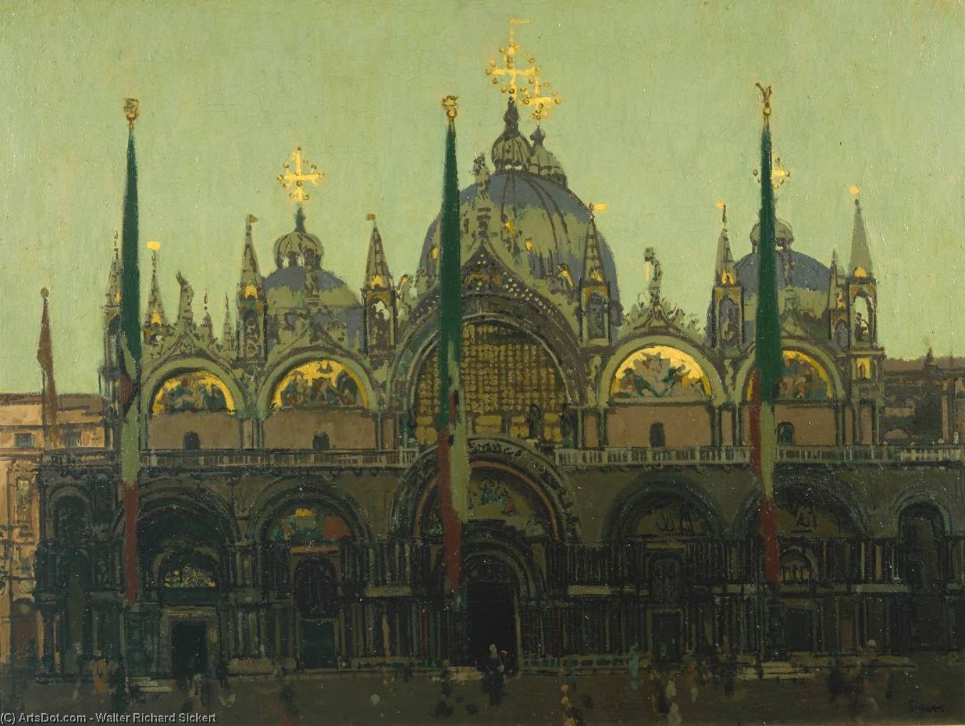 Wikioo.org - The Encyclopedia of Fine Arts - Painting, Artwork by Walter Richard Sickert - St. Mark's, Venice