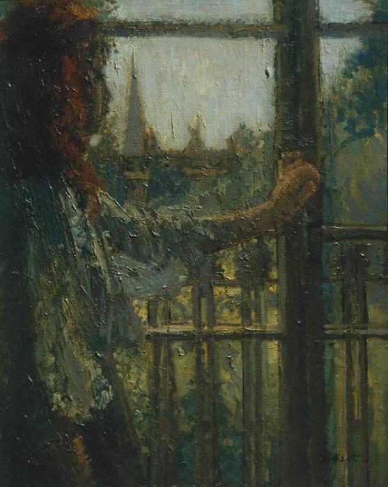 Wikioo.org - The Encyclopedia of Fine Arts - Painting, Artwork by Walter Richard Sickert - Girl at a Window, Little Rachel