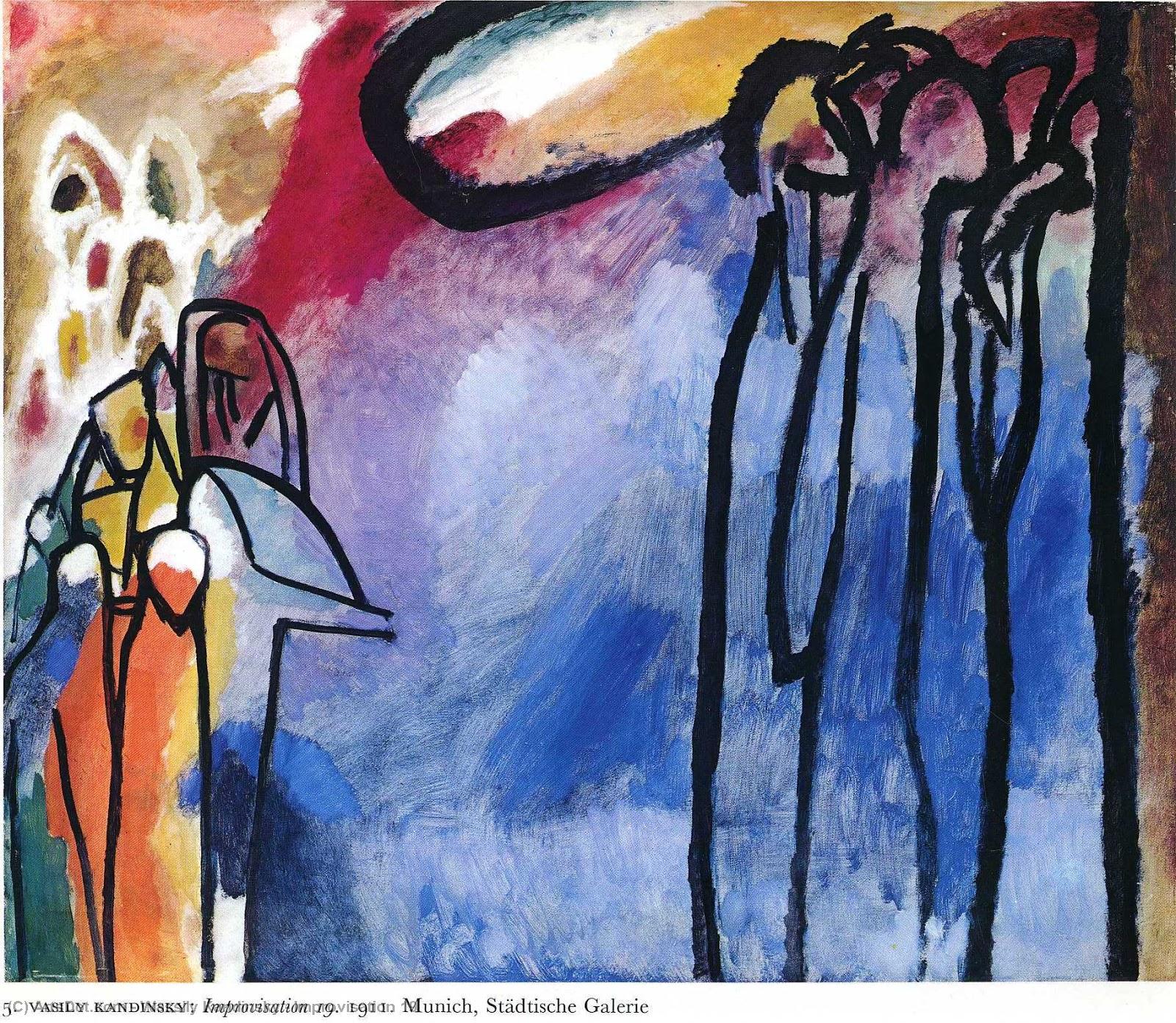 WikiOO.org - Енциклопедія образотворчого мистецтва - Живопис, Картини
 Wassily Kandinsky - Improvisation 19