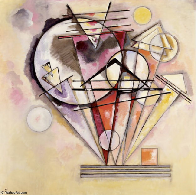 Wikioo.org - The Encyclopedia of Fine Arts - Painting, Artwork by Wassily Kandinsky - On the points