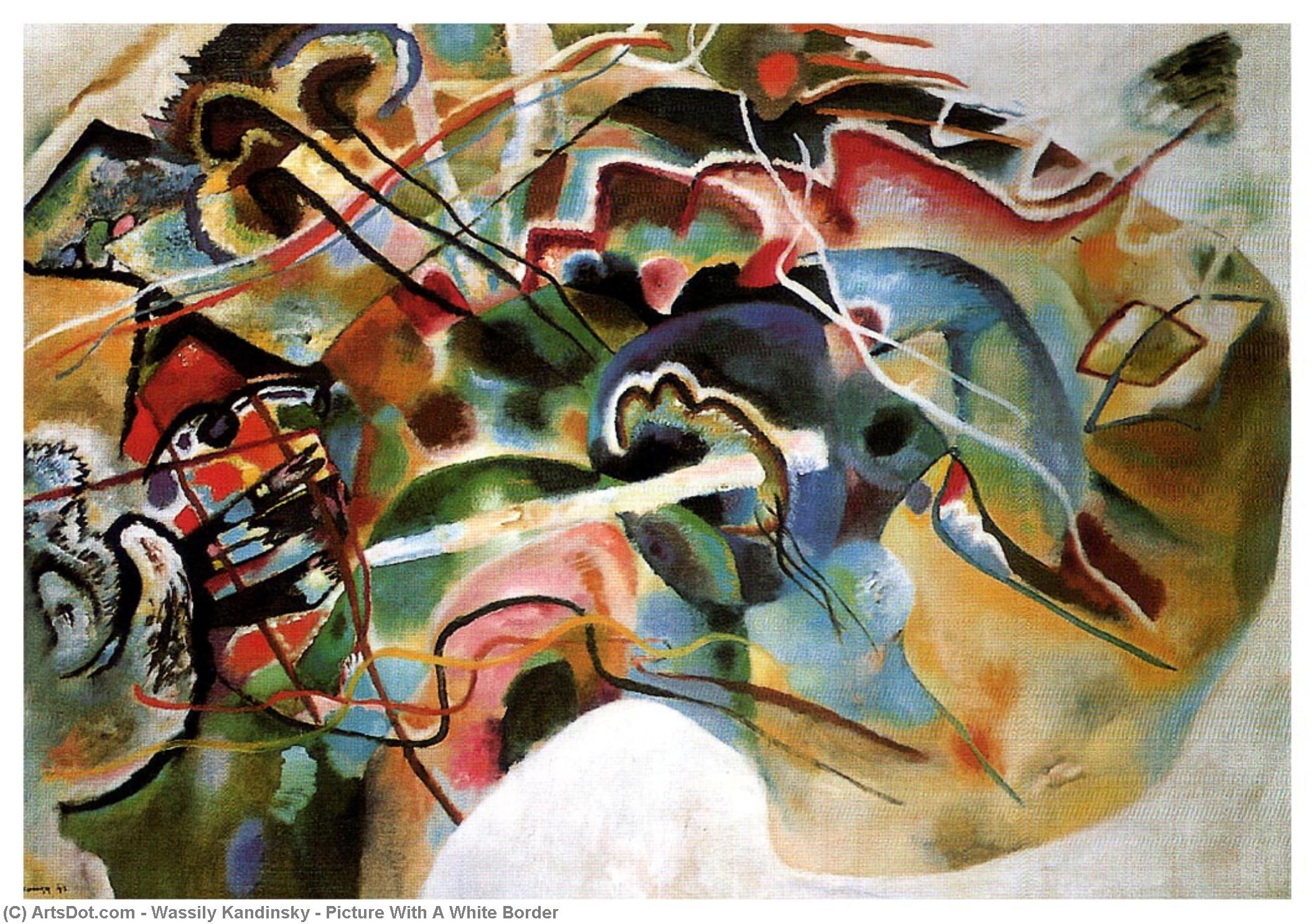 WikiOO.org - Encyclopedia of Fine Arts - Festés, Grafika Wassily Kandinsky - Picture With A White Border