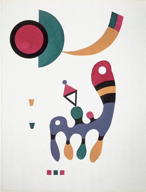 Wikoo.org - موسوعة الفنون الجميلة - اللوحة، العمل الفني Wassily Kandinsky - Composition