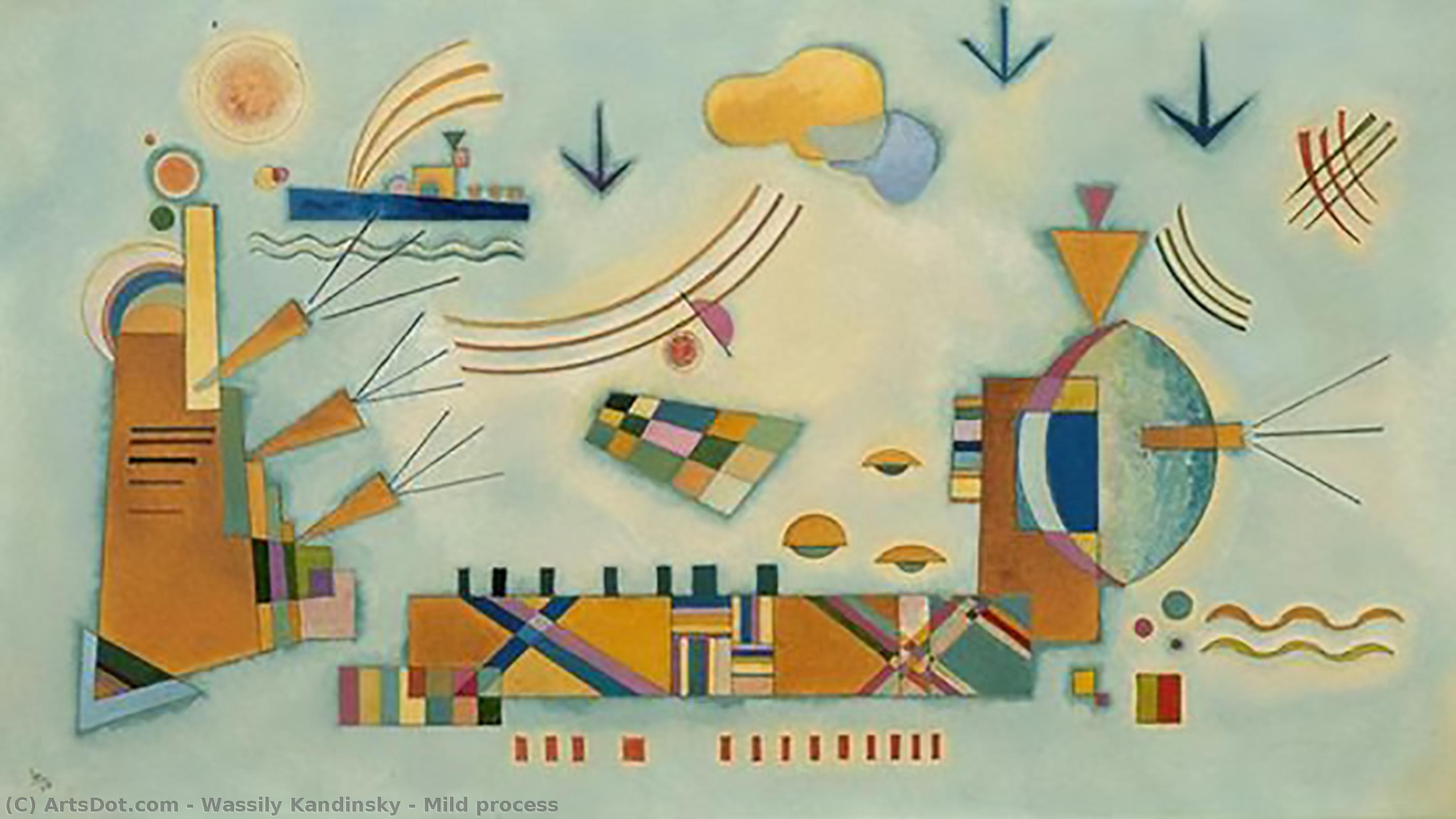 Wikioo.org - The Encyclopedia of Fine Arts - Painting, Artwork by Wassily Kandinsky - Mild process