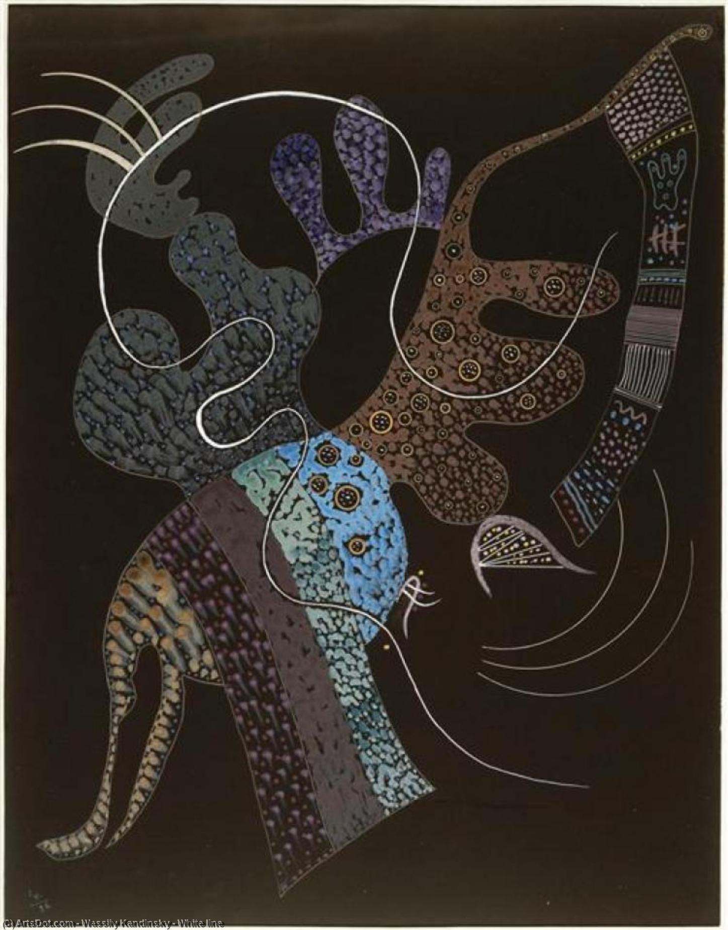WikiOO.org - Encyclopedia of Fine Arts - Maalaus, taideteos Wassily Kandinsky - White line