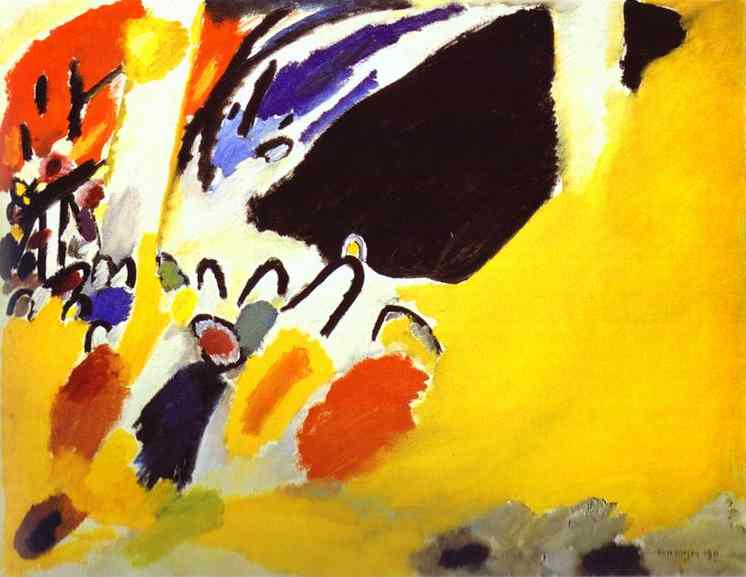 Wikioo.org - Bách khoa toàn thư về mỹ thuật - Vẽ tranh, Tác phẩm nghệ thuật Wassily Kandinsky - Impression III (Concert)