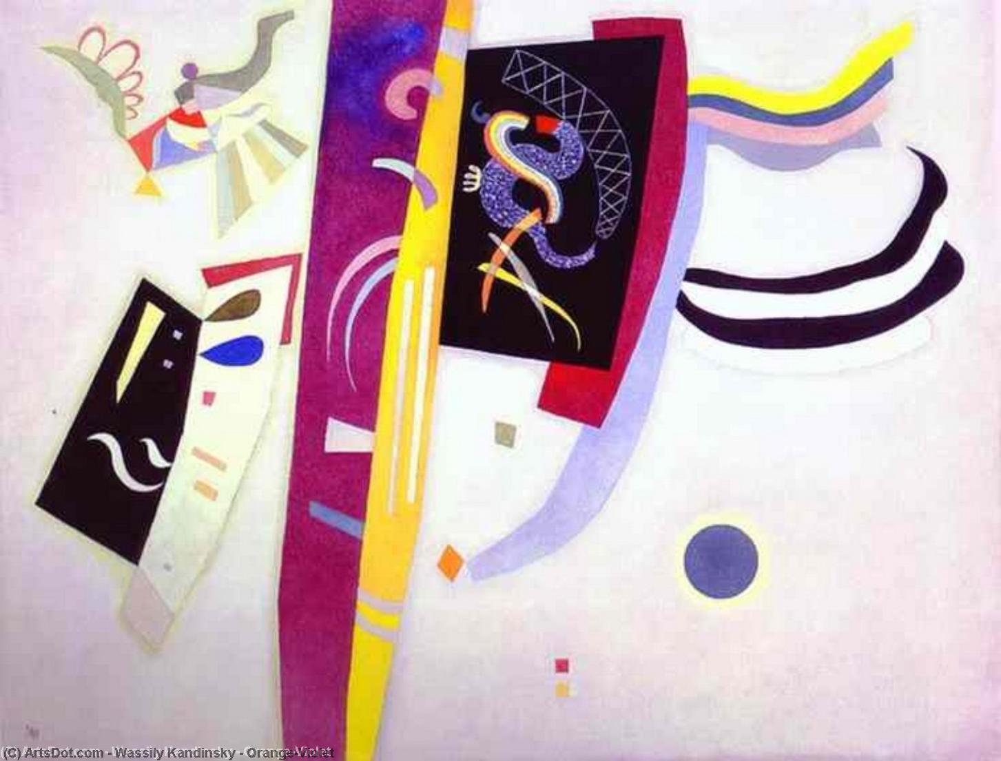 Wikioo.org - The Encyclopedia of Fine Arts - Painting, Artwork by Wassily Kandinsky - Orange-Violet