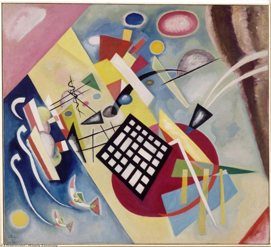 Wikioo.org - The Encyclopedia of Fine Arts - Painting, Artwork by Wassily Kandinsky - Black Frame