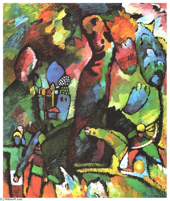 Wikioo.org – L'Encyclopédie des Beaux Arts - Peinture, Oeuvre de Wassily Kandinsky - Image avec archer
