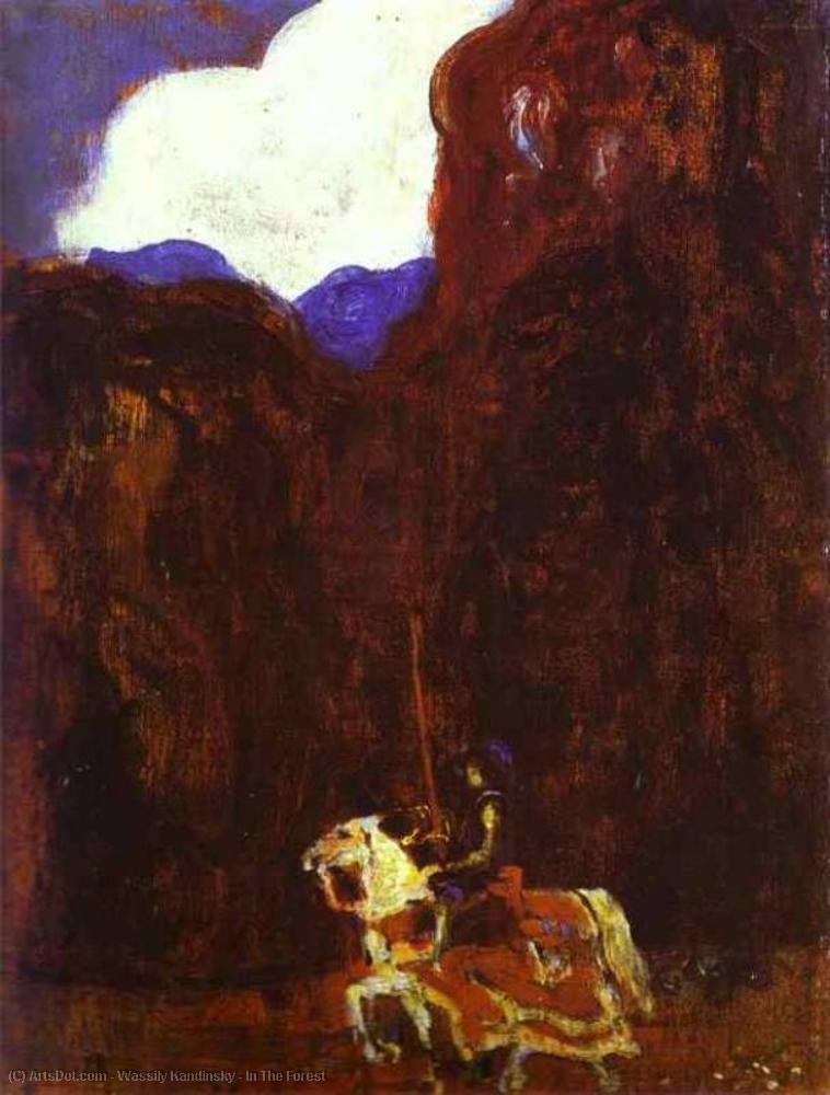 Wikioo.org – La Enciclopedia de las Bellas Artes - Pintura, Obras de arte de Wassily Kandinsky - en el bosque