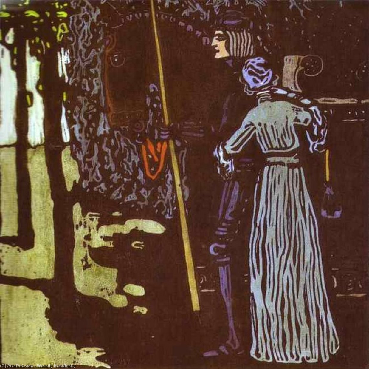 WikiOO.org - אנציקלופדיה לאמנויות יפות - ציור, יצירות אמנות Wassily Kandinsky - Farewell