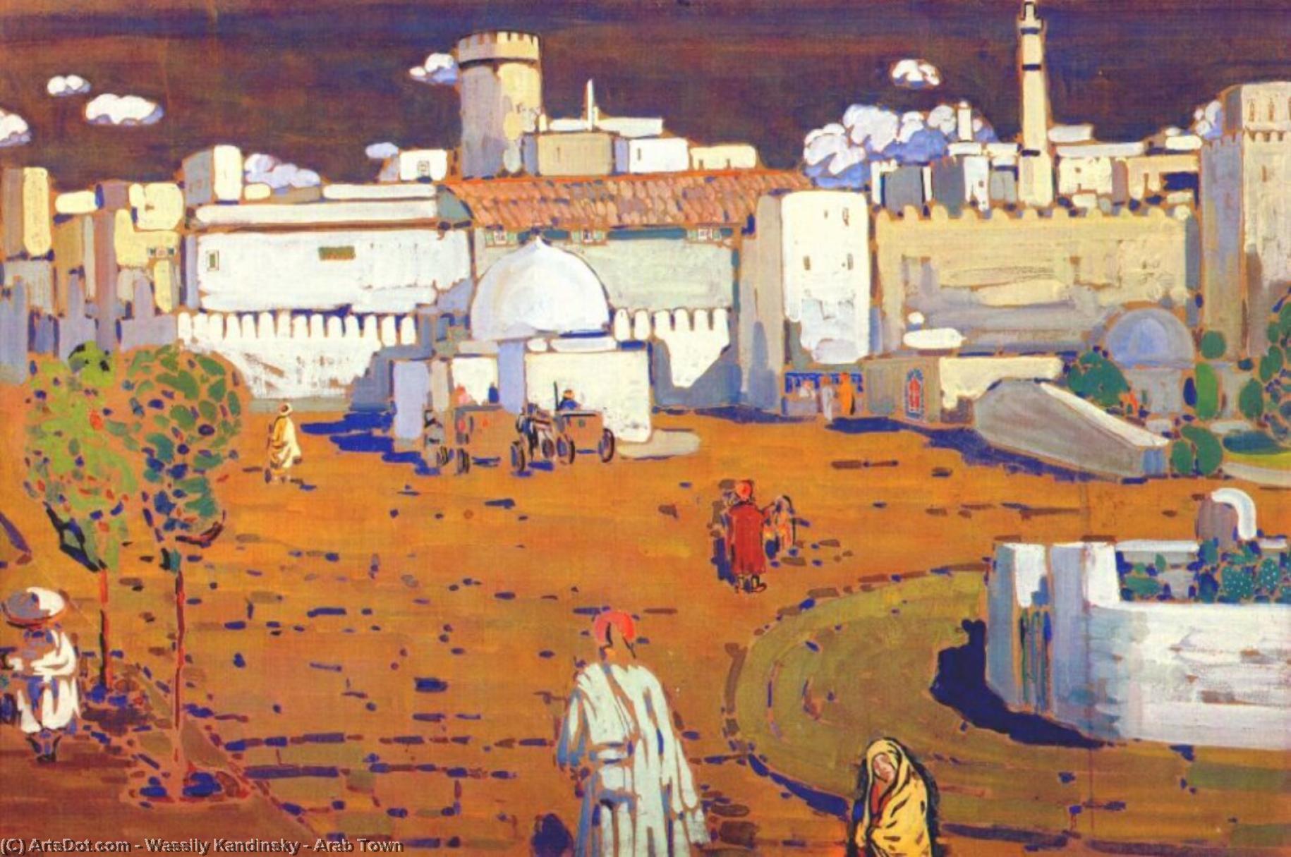 WikiOO.org - Εγκυκλοπαίδεια Καλών Τεχνών - Ζωγραφική, έργα τέχνης Wassily Kandinsky - Arab Town
