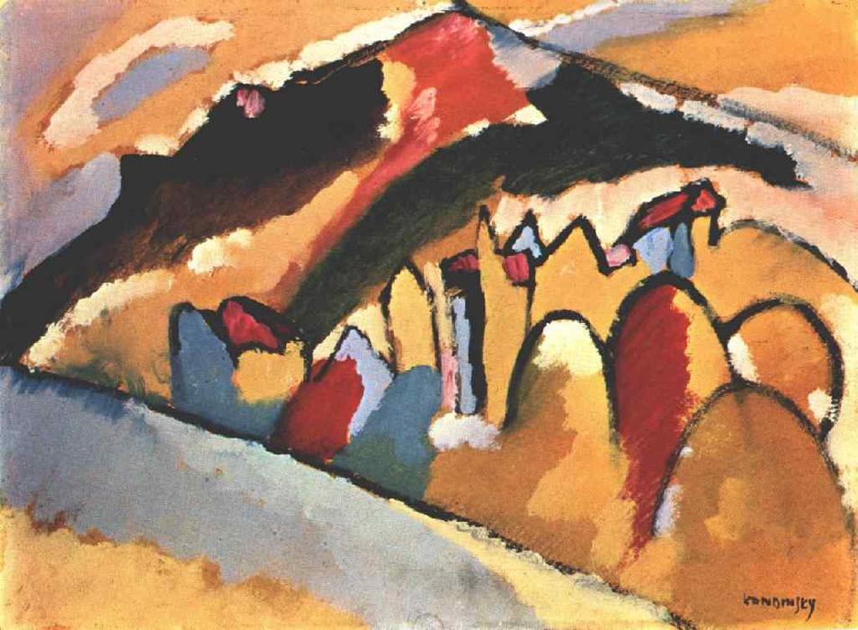 Wikioo.org – La Enciclopedia de las Bellas Artes - Pintura, Obras de arte de Wassily Kandinsky - estudio para otoño