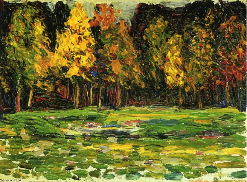 Wikioo.org - The Encyclopedia of Fine Arts - Painting, Artwork by Wassily Kandinsky - Forest edge