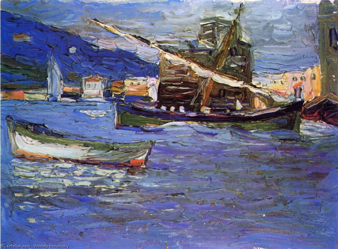 Wikioo.org - The Encyclopedia of Fine Arts - Painting, Artwork by Wassily Kandinsky - Rapallo Grauer day