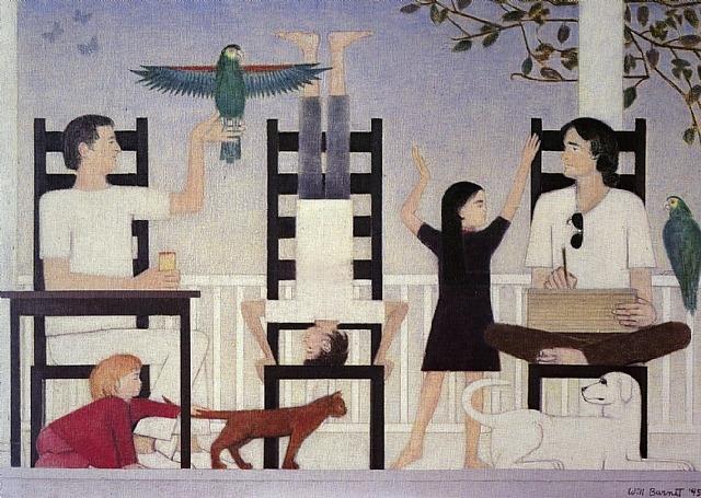 Wikioo.org - The Encyclopedia of Fine Arts - Painting, Artwork by Will Barnet - Three Chairs II