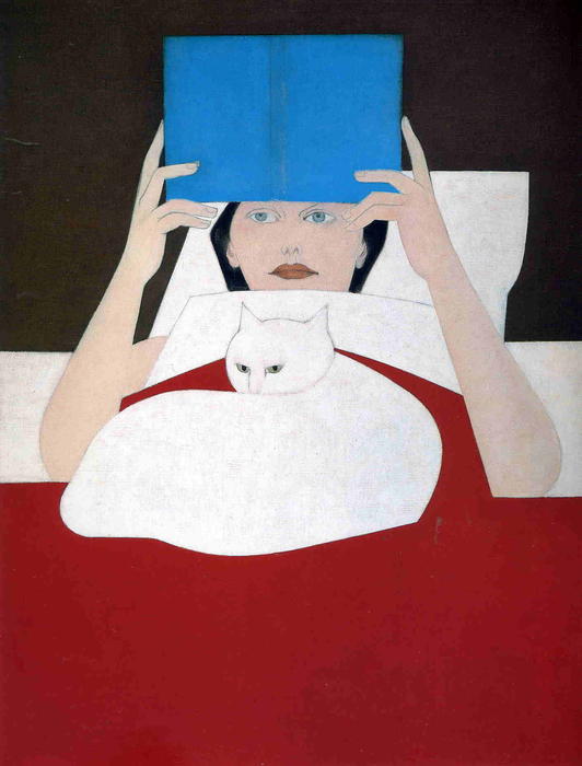 Wikioo.org - The Encyclopedia of Fine Arts - Painting, Artwork by Will Barnet - Woman Reading